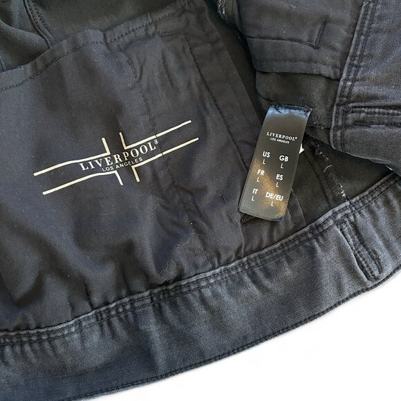 NWOT! Liverpool Los Angeles Black Denim Jacket - Picture 8 of 9